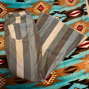 Stripped bell bottoms